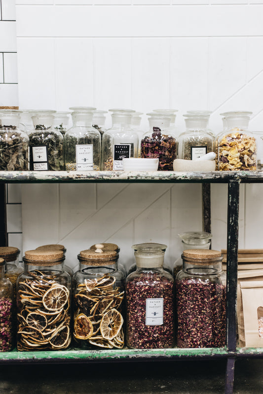 Dried Flowers in a Jar by Gather & Harvest