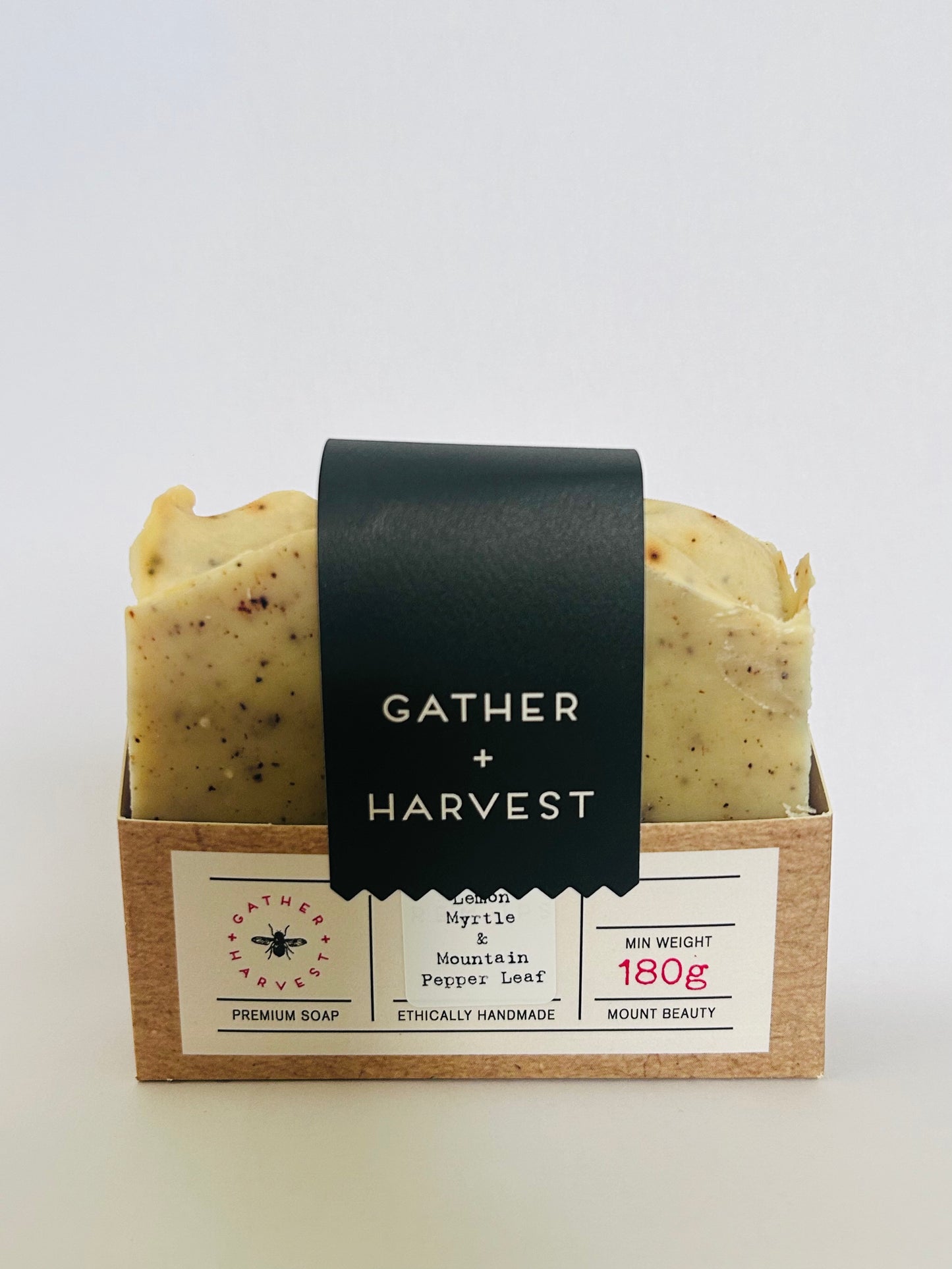 Handmade Natural Soap | Lemon Myrtle & Mountain Pepper Leaf