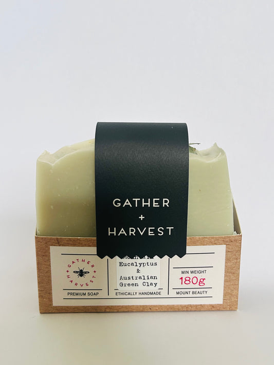 Handmade Natural Soap | Mountain Eucalyptus & Australian Green Clay Soap