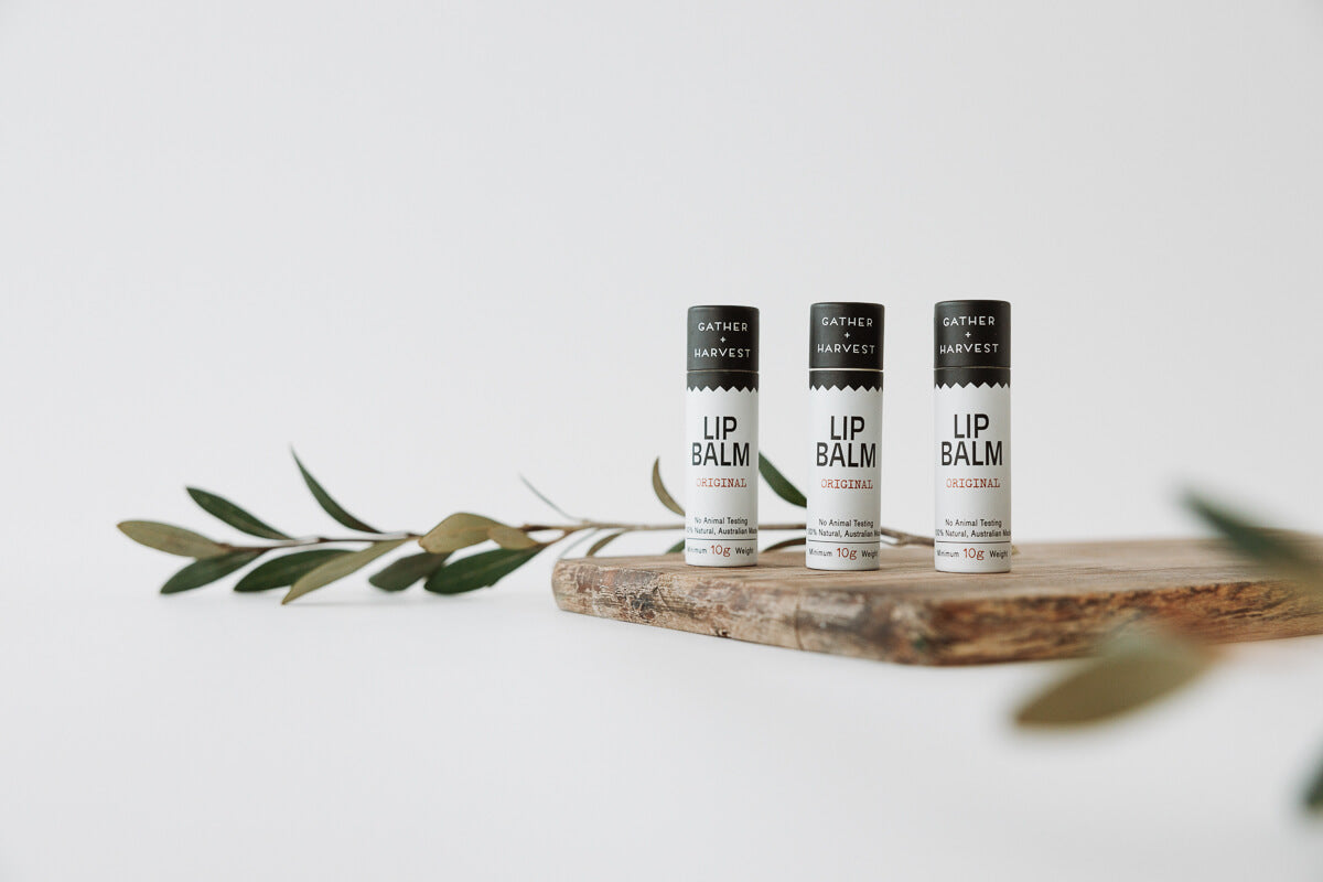 Natural Lip Balm | Handmade in Australia | Gather + Harvest | Buy online