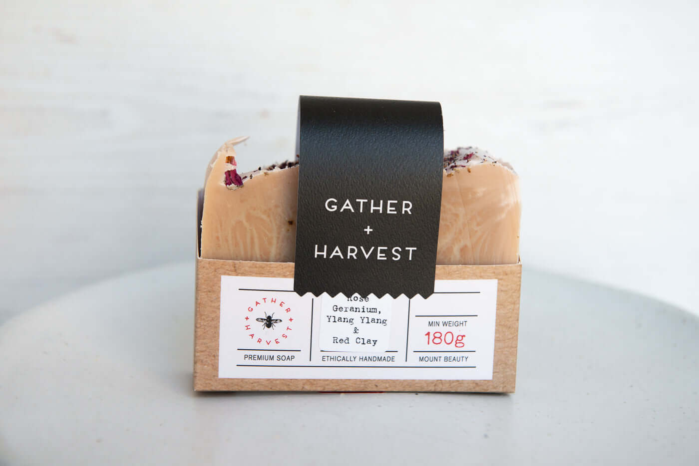 Natural Soap | Handmade in Australia | Gather + Harvest | Rose Geranium | Buy online