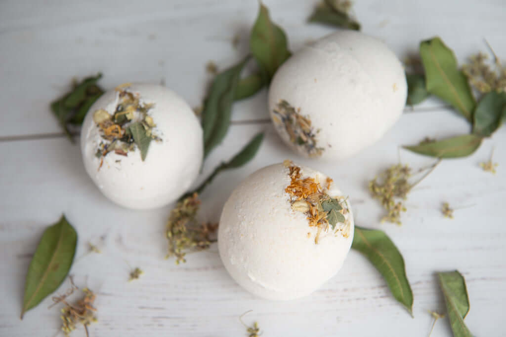 Natural Vegan Bath Bomb | Lemon Myrtle & Brazilian Yellow Clay | Handmade in Australia | Gather + Harvest | Buy Online