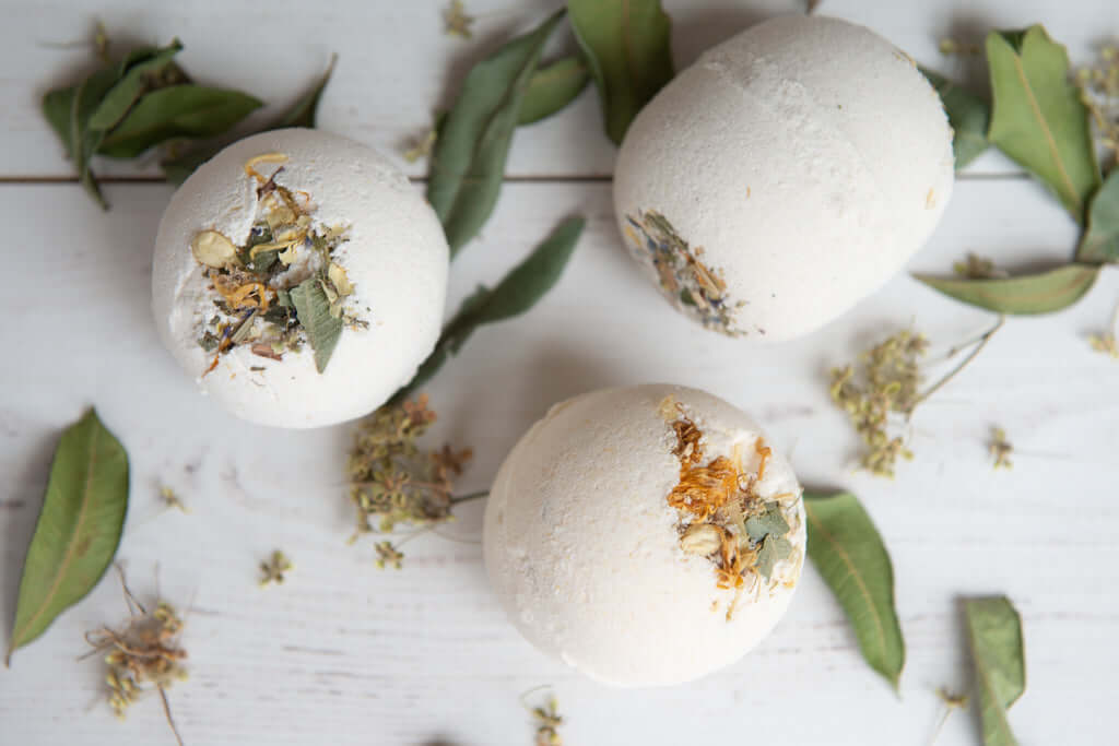 Natural Vegan Bath Bomb | Lemon Myrtle & Brazilian Yellow Clay | Handmade in Australia | Gather + Harvest | Buy Online