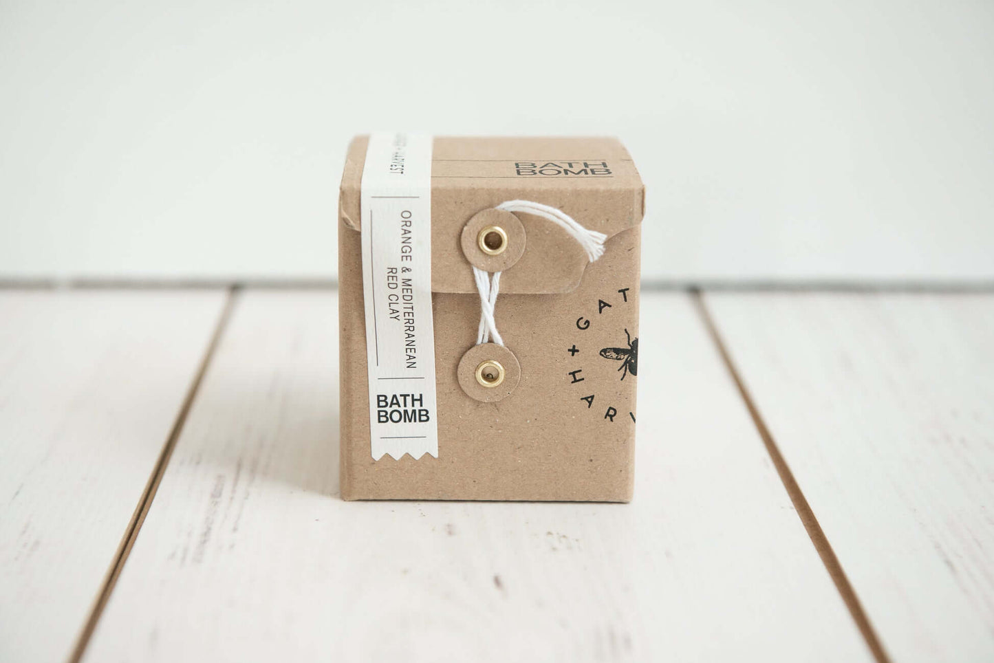 Natural Vegan Bath Bomb | Orange & Red Clay | Handmade in Australia | Gather + Harvest | Buy Online