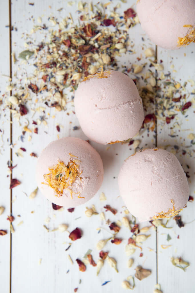 Natural Vegan Bath Bomb | Orange & Red Clay | Handmade in Australia | Gather + Harvest | Buy Online