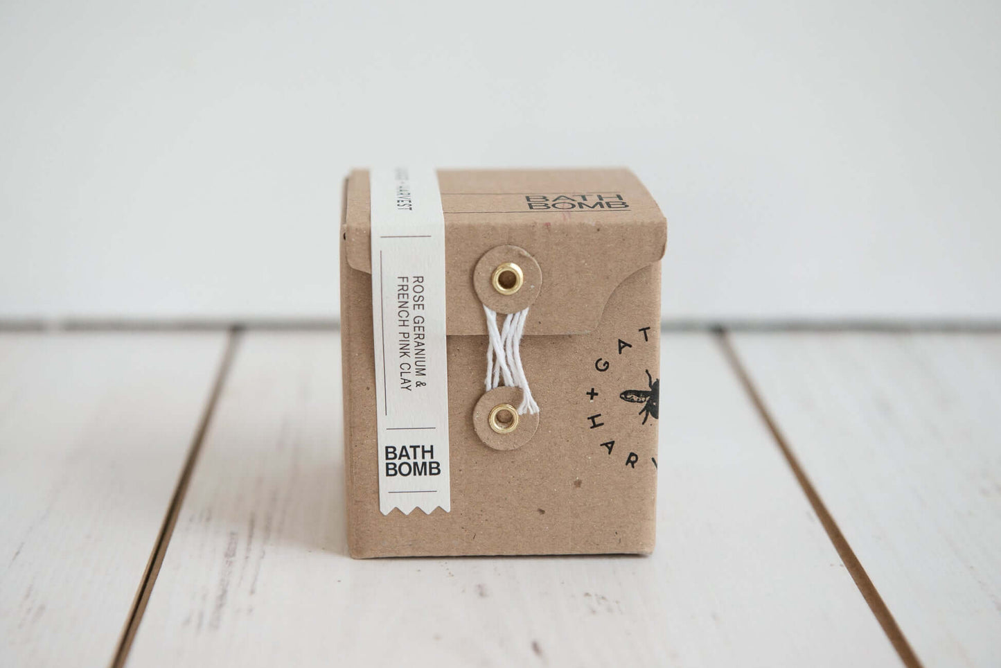 Natural Vegan Bath Bomb | Rose Geranium & Pink Clay | Handmade in Australia | Gather + Harvest | Buy Online