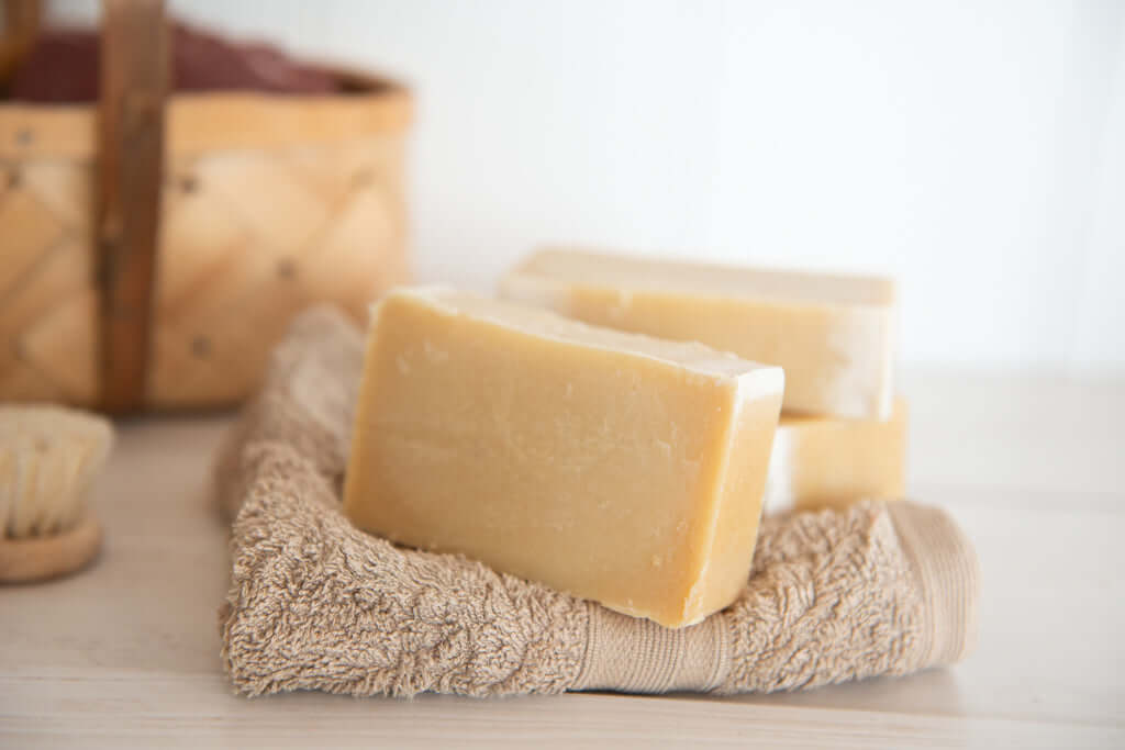 This handmade natural soap with  Goats Milk & Honey Soap deeply nourishes your skin